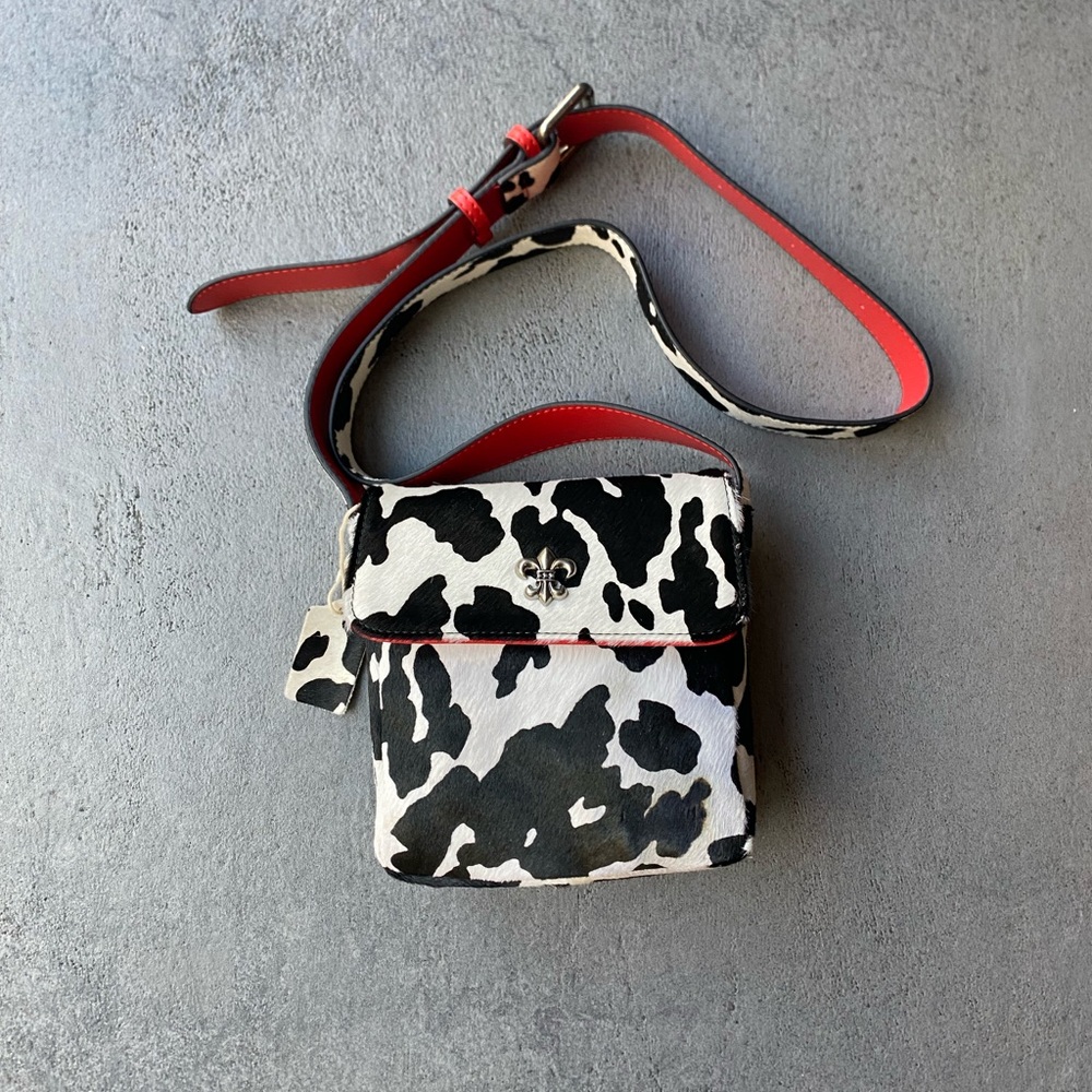 Hair-On Cowhide Crossbody Bag | Western Leather Purse | Small Cowhide Bag